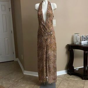 Leopard print dress.